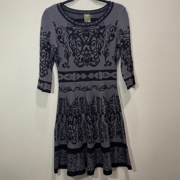 Taylor sweater dress‎ gray black - Picture 1 of 7